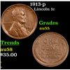Image 1 : 1913-p Lincoln Cent 1c Grades Choice AU