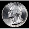 Image 2 : 1941-p Washington Quarter 25c Grades Choice+ Unc