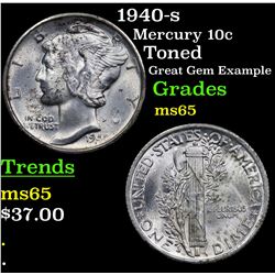 1940-s Mercury Dime 10c Grades GEM Unc