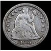 Image 2 : 1857-p Seated Liberty Dime 10c Grades vf++