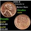 Image 1 : 1931-d Lincoln Cent 1c Grades Choice AU
