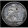 Image 2 : 1889-p Seated Liberty Dime 10c Grades AU Details