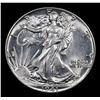 Image 2 : 1941-p Walking Liberty Half Dollar 50c Grades Choice+ Unc