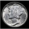 Image 2 : 1941-d Mercury Dime 10c Grades GEM FSB
