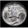 Image 2 : 1941-d Mercury Dime 10c Grades GEM+ FSB
