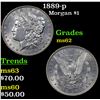 Image 1 : 1889-p Morgan Dollar $1 Grades Select Unc
