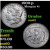 Image 1 : 1900-p Morgan Dollar $1 Grades Select Unc