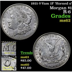 1921-s Vam 1F 'Horned o' Morgan Dollar $1 Grades Select Unc