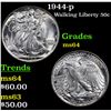 Image 1 : 1944-p Walking Liberty Half Dollar 50c Grades Choice Unc