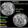 Image 1 : 1944-p Walking Liberty Half Dollar 50c Grades Choice Unc