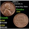Image 1 : 1911-s Lincoln Cent 1c Grades vf++
