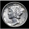 Image 2 : 1929-d Mercury Dime 10c Grades Choice+ Unc