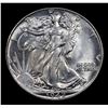 Image 2 : 1942-p Walking Liberty Half Dollar 50c Grades Choice+ Unc