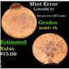 Image 1 : Mint Error Lincoln Cent 1c Grades Select+ Unc RB