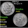 Image 1 : 1884-p Morgan Dollar $1 Grades Select Unc