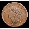 Image 2 : 1863 Indian Civil War Token 1c Grades vf++