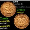 Image 1 : 1903 Indian Cent 1c Grades Select Unc RB