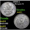 Image 1 : 1888-o Morgan Dollar $1 Grades Select+ Unc