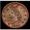 Image 2 : 1863 Liberty Cap Civil War Token 1c Grades Unc Details