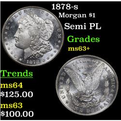 1878-s Morgan Dollar $1 Grades Select+ Unc