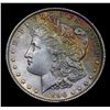 Image 2 : 1896-p Rainbow Toned Morgan Dollar $1 Grades Select Unc