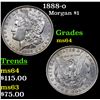 Image 1 : 1888-o Morgan Dollar $1 Grades Choice Unc