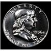 Image 2 : 1956 Type 2 Franklin Half Dollar 50c Grades GEM++ Proof