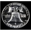 Image 3 : 1956 Type 2 Franklin Half Dollar 50c Grades GEM++ Proof