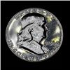 Image 4 : 1956 Type 2 Franklin Half Dollar 50c Grades GEM++ Proof