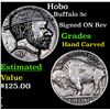 Image 1 : Hobo Buffalo Nickel 5c Grades Hand Carved