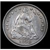 Image 2 : 1858-p Seated Liberty Half Dime 1/2 10c Grades Select AU