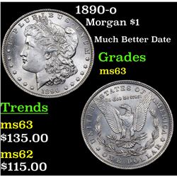 1890-o Morgan Dollar $1 Grades Select Unc