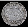 Image 3 : 1853-p Seated Liberty Half Dime 1/2 10c Grades Select AU