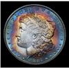 Image 2 : 1887-p Rainbow Toned Morgan Dollar $1 Grades Choice Unc