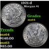 Image 1 : 1921-s Morgan Dollar $1 Grades Choice Unc