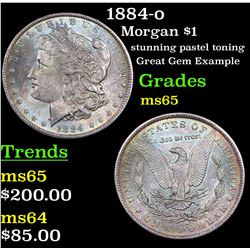 1884-o Morgan Dollar $1 Grades GEM Unc