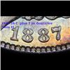 Image 4 : 1887/18-7-p Rainbow Toned Vam 11 Morgan Dollar $1 Grades Choice+ Unc