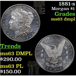 1881-s Morgan Dollar $1 Grades Select Unc DMPL