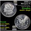 Image 1 : 1881-s Morgan Dollar $1 Grades Select Unc+ DMPL