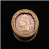 Image 2 : Mixed small cents 1c orig shotgun roll, 1918-s Wheat Cent, 1891 Indian Cent other end