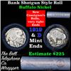 Image 1 : Buffalo Nickel Shotgun Roll in Old Bank Style  'Bell Telephone' Wrapper 1919 & d Mint Ends