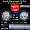 Image 1 : Buffalo Nickel Shotgun Roll in Old Bank Style 'Bell Telephone'  Wrapper 1929 & d Mint Ends