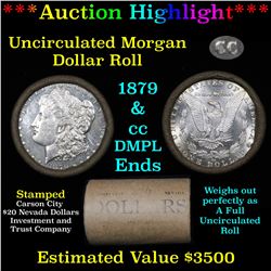 ***Auction Highlight*** 1879 & CC Uncirculated Morgan Dollar Shotgun Roll DMPL ends (fc)