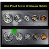 Image 1 : 1959 Proof Set In Whitman Holder Cameo Nickel