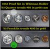 Image 1 : 1953 Proof Set In Whitmen Holder Cameo Quarter