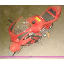 APC red 43cc gas sport bike style scoot
