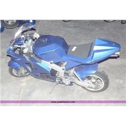 APC blue 43cc gas chopper scooter