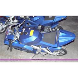 APC blue 43cc gas chopper scooter