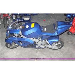 APC blue 43cc gas chopper scooter