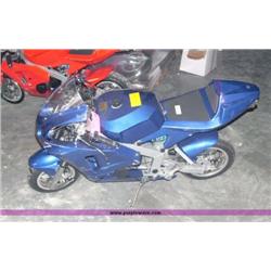 APC blue 43cc gas chopper scooter